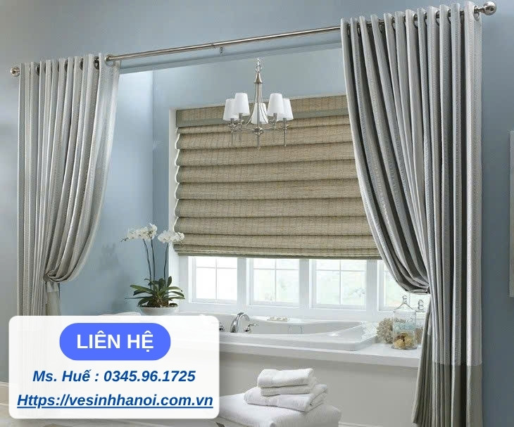 vệ sinh rèm cửa tại nhà