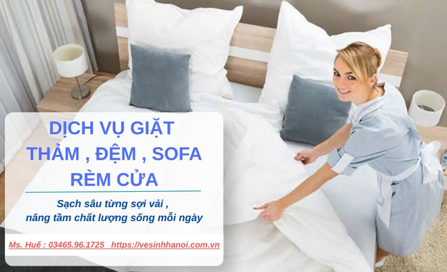 giặt thảm đệm sofa rèm cửa