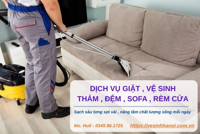 giặt sofa tại nhà